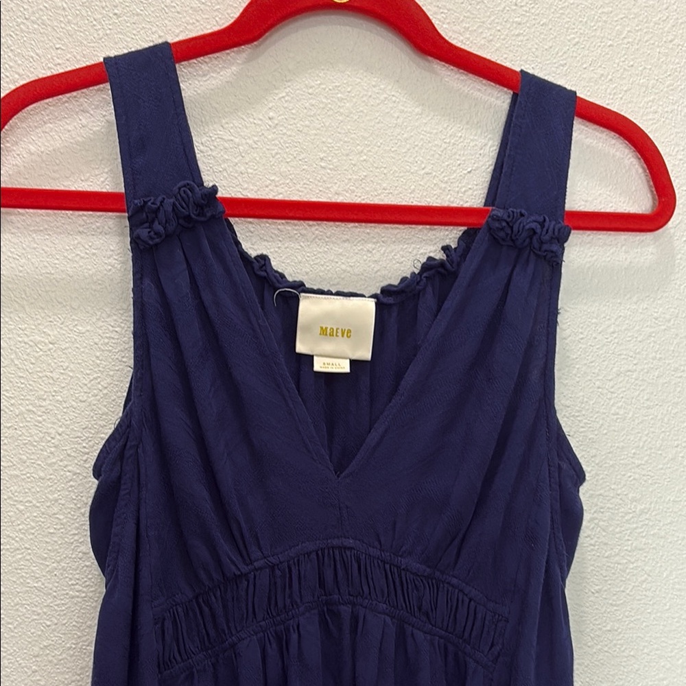 Maeve Navy Sleeveless Top